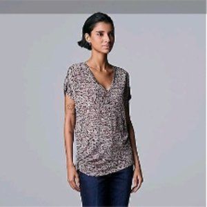 NWT Simply Vera Wang Dolman Tee